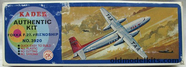 Kader 1/144 Fairchild F-27 - TAA, 3920 plastic model kit